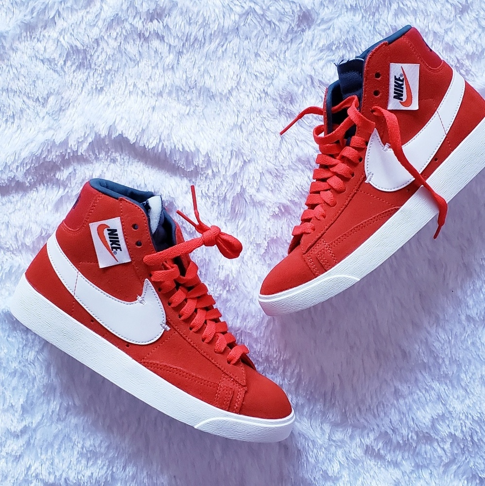 New Womens Nike Blazer Mid Rebel Habanero